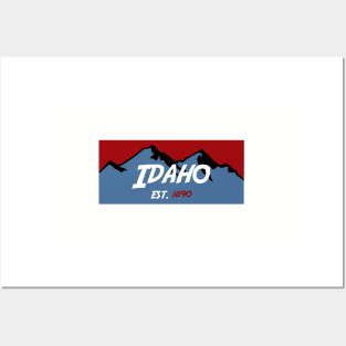 Idaho Mountains Posters and Art